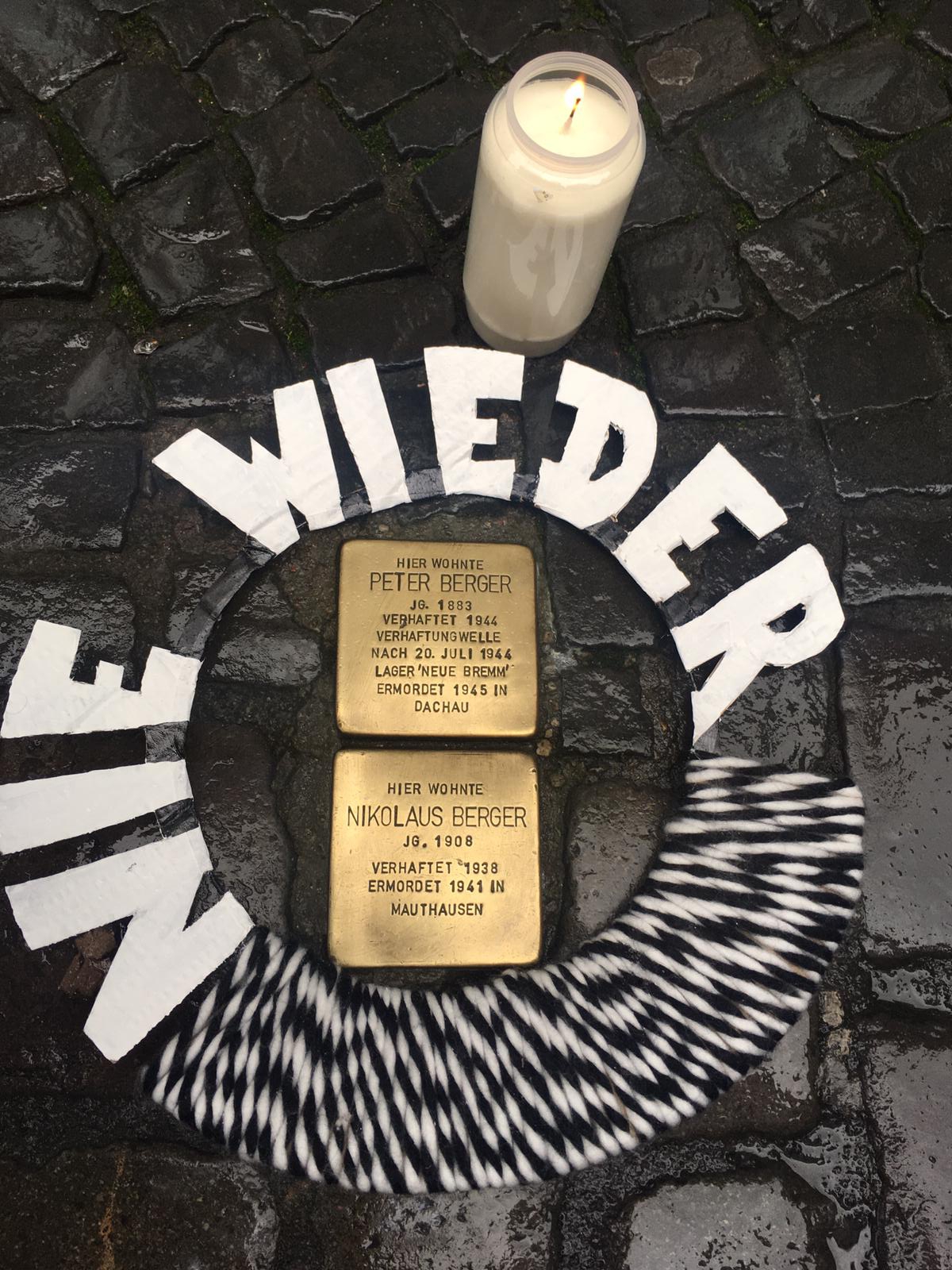 Holocaust Gedenktag 2020 – Erinnerung inmitten unserer Stadt Saarlouis